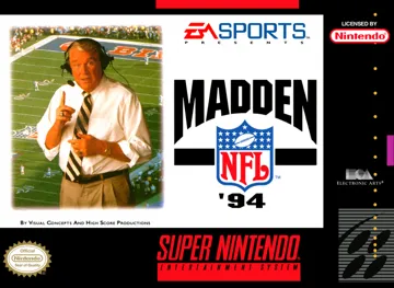 Madden NFL '94 (USA) box cover front